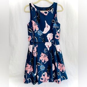 Ivanka Trump Floral Fit-and-Flare Dress